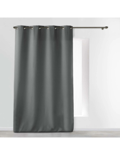 Rideau à œillets 140 x 260 cm Essentiel béton