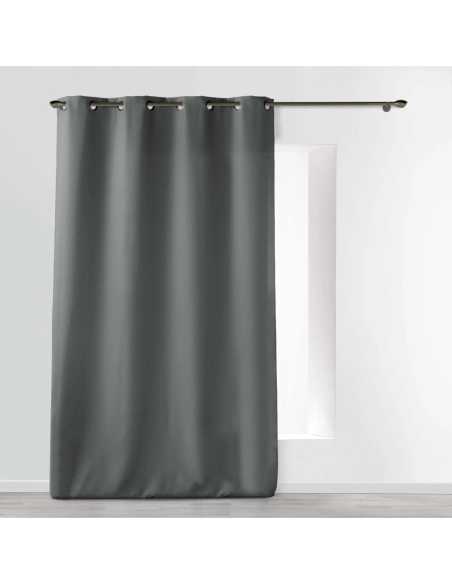 Rideau à œillets 140 x 260 cm Essentiel béton