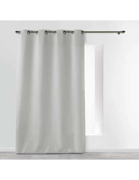 Rideau à œillets 140 x 260 cm Essentiel gris
