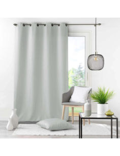 Rideau à œillets 140 x 260 cm Essentiel gris 2