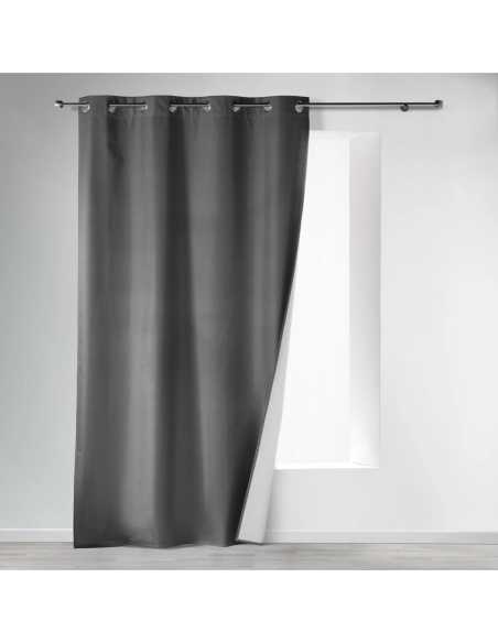 Rideau à œillets 140 x 260 cm Icemount anthracite