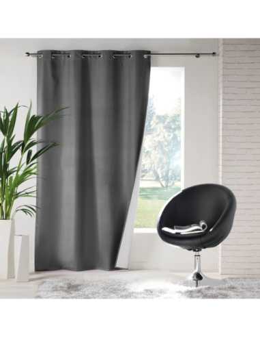 Rideau à œillets 140 x 260 cm Icemount anthracite