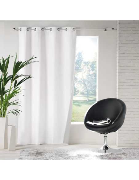 Rideau à œillets 140 x 260 cm Icemount blanc