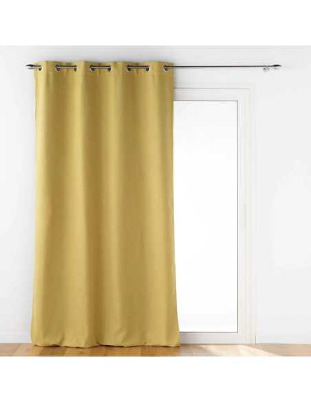 Rideau à œillets 140 x 260 cm Isolant jupiter ocre