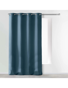 Rideau à œillets 140 x 260 cm Microfibre indigo