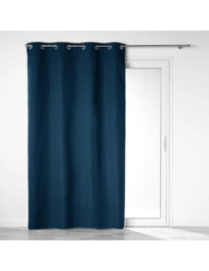 Rideau à œillets 140 x 260 cm Occultant marine