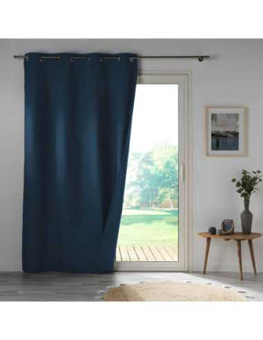 Rideau à œillets 140 x 260 cm Occultant marine
