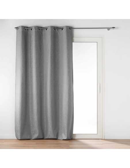 Rideau à œillets 140 x 260 cm Polarine gris