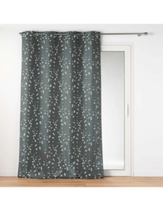 Rideau à œillets 140 x 260 cm Sakura anthracite