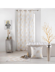 Rideau à œillets 140 x 260 cm Sunny gold 2