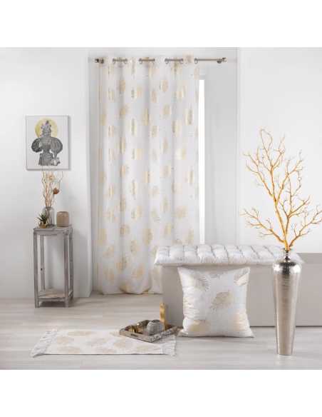 Rideau à œillets 140 x 260 cm Sunny gold