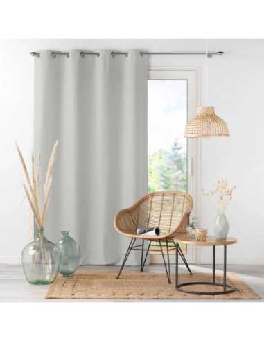 Rideau à œillets 140 x 260 cm Absolu gris