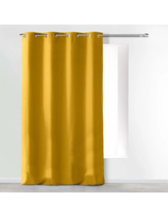 Rideau à œillets 140 x 260 cm Absolu moutarde