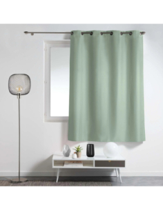 Rideau à œillets 140 x 180 cm Essentiel sauge 2