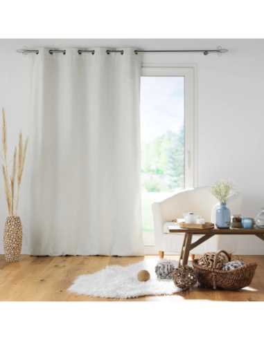 Rideau à œillets 140 x 260 cm Isolant jupiter naturel