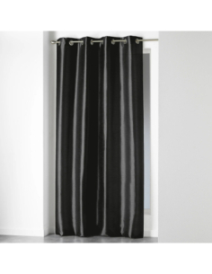 Rideau à œillets 140 x 240 cm Shana noir