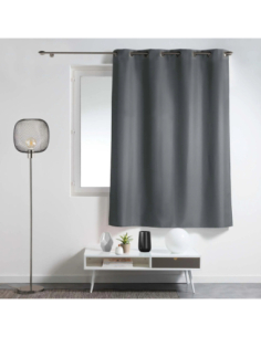 Rideau à œillets 140 x 180 cm Essentiel béton 2