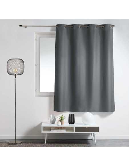 Rideau à œillets 140 x 180 cm Essentiel béton