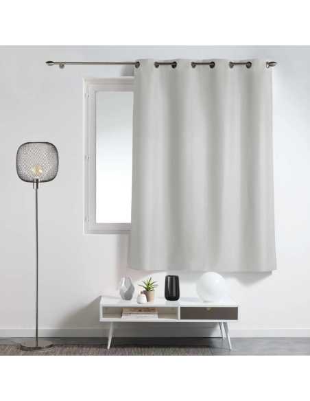 Rideau à œillets 140 x 180 cm Essentiel gris