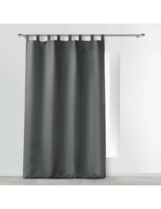 Rideau à passants 140 x 260 cm Essentiel béton