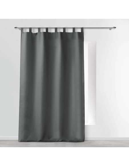 Rideau à passants 140 x 260 cm Essentiel béton