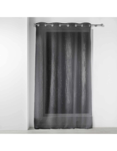 Voilage à œillets 140 x 240 cm Filiane anthracite