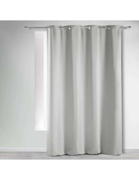 Rideau à œillets 140 x 240 cm Occultant perle