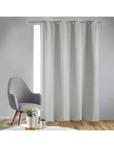 Rideau à œillets 140 x 240 cm Occultant perle