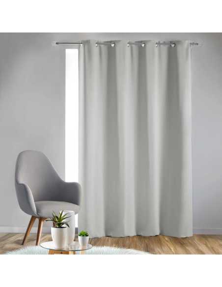 Rideau à œillets 140 x 240 cm Occultant perle
