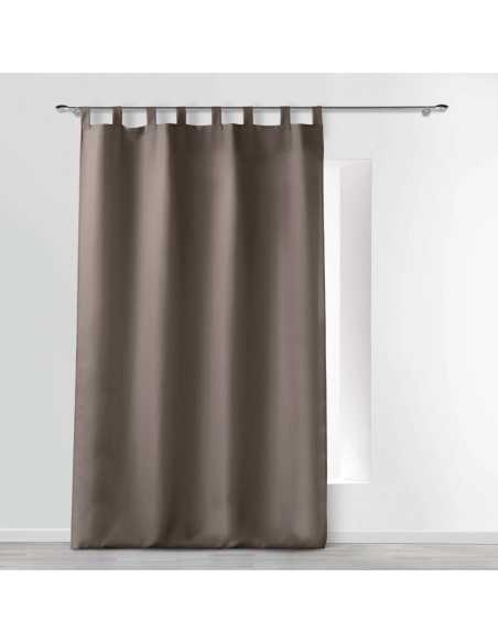Rideau à passants 140 x 260 cm Essentiel taupe