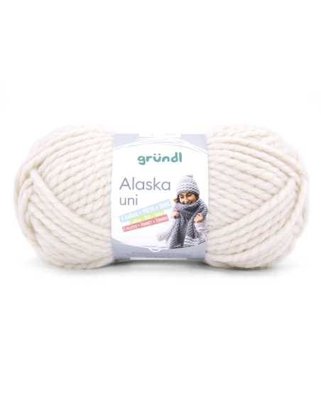 Pelote de laine Alaska 100g Écru 07 – Tricot, crochet, créations DIY