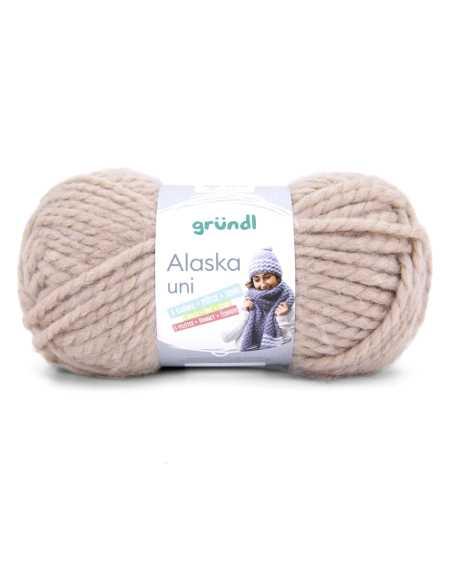 Pelote de laine Alaska 100g Beige 08 – Tricot, crochet, créations DIY