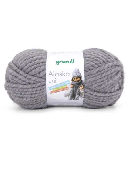 Pelote de laine Alaska 100g Gris 09 – Tricot, crochet, créations DIY
