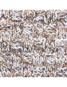 Pelote de laine Alaska Print 100g Blanc/Marron/Beige 01 – Tricot, crochet, créations DIY 2