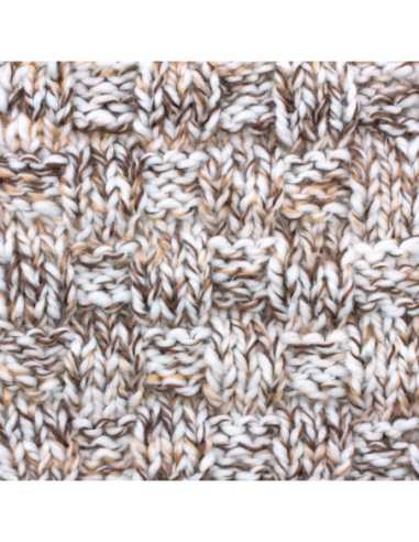 Pelote de laine Alaska Print 100g Blanc/Marron/Beige 01 – Tricot, crochet, créations DIY