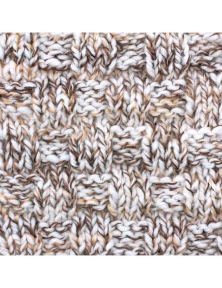 Pelote de laine Alaska Print 100g Blanc/Marron/Beige 01 – Tricot, crochet, créations DIY
