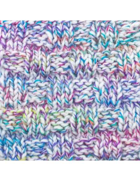 Pelote de laine Alaska Print 100g Blanc/Bleu/Violet 03 – Tricot, crochet, créations DIY