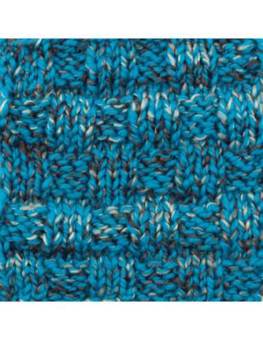 Pelote de laine Alaska Print 100g Turquoise/Brun 05 – Tricot, crochet, créations DIY