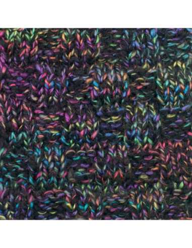 Pelote de laine Alaska Print 100g Noir/Violet/Rose 08 – Tricot, crochet, créations DIY