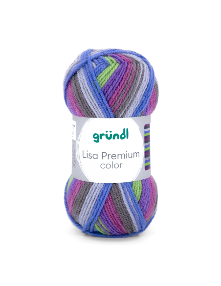 Pelote Lisa Premium Color 50g Violet-Bleu-Gris-Vert 28 – Tricot, crochet, créations DIY