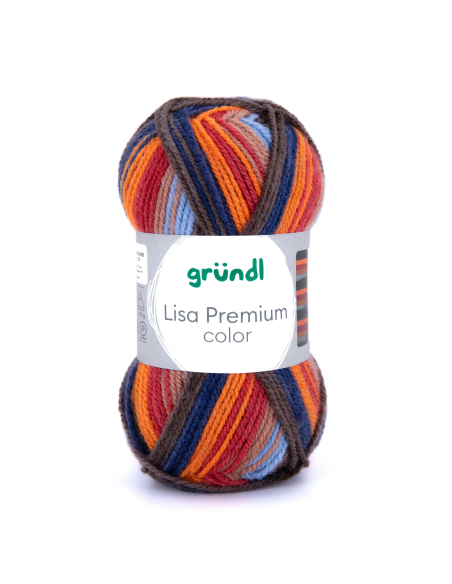 Pelote Lisa Premium Color 50g Rouge-Orange-Bleu 30 – Tricot, crochet, créations DIY