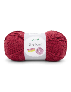 Pelote Shetland 100g rouge
