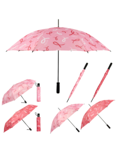 Parapluie Golf Octobre Rose – Grand parapluie résistant et solidaire