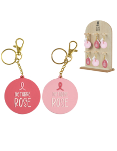 Porte-clés PVC Octobre Rose – Léger et solidaire