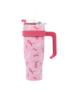 Mug Miami 1,2L Octobre Rose Ruban – Grande capacité et solidaire