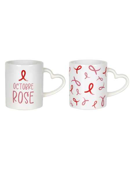 Mug Anse Cœur Octobre Rose – Pratique et solidaire
