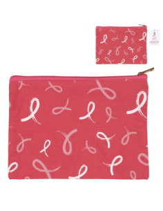 Pochette 20x15 cm Octobre Rose – Accessoire pratique et solidaire