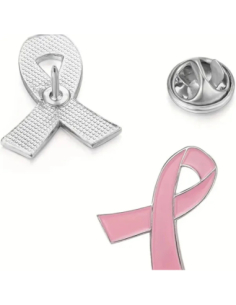 Lot de 6 Pin’s Ruban Octobre Rose – Accessoires de sensibilisation et solidarité 2