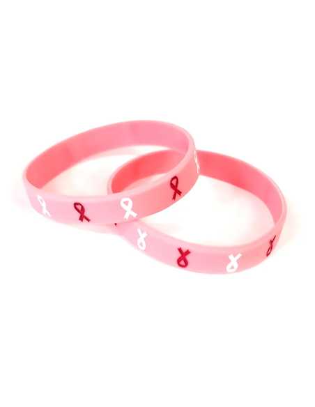 Lot de 2 Bracelets Silicone Octobre Rose – Accessoires solidaires et confortables