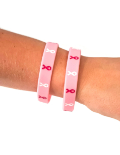 Lot de 2 Bracelets Silicone Octobre Rose – Accessoires solidaires et confortables 2